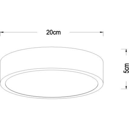 Lucide 79185/20/02 - LED Prigušiva plafonjera UNAR LED/12W/230V pr. 20 cm zlatna
