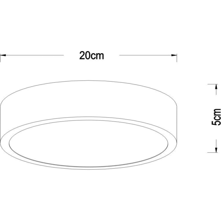 Lucide 79185/20/02 - LED Prigušiva plafonjera UNAR LED/12W/230V pr. 20 cm zlatna