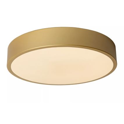 Lucide 79185/30/02 - LED Prigušiva plafonjera UNAR LED/18W/230V pr. 30 cm zlatna