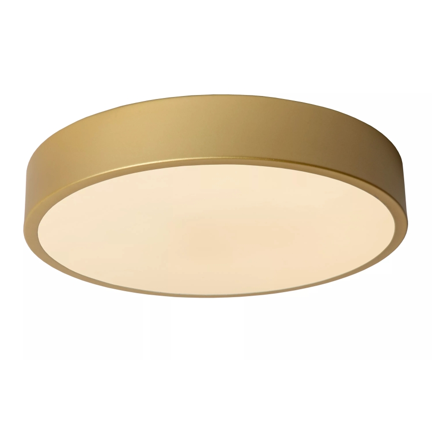 Lucide 79185/30/02 - LED Prigušiva plafonjera UNAR LED/18W/230V pr. 30 cm zlatna