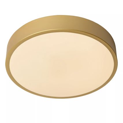 Lucide 79185/30/02 - LED Prigušiva plafonjera UNAR LED/18W/230V pr. 30 cm zlatna