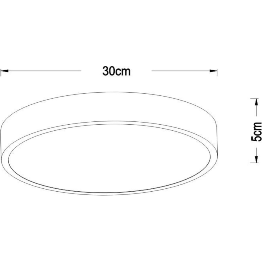 Lucide 79185/30/02 - LED Prigušiva plafonjera UNAR LED/18W/230V pr. 30 cm zlatna