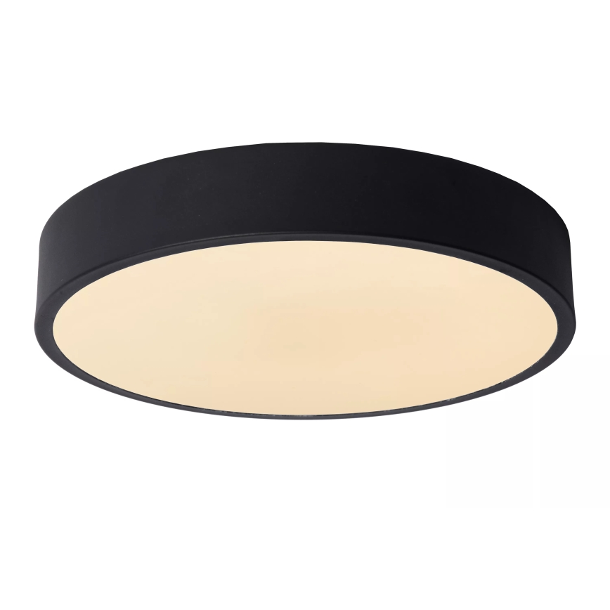 Lucide 79185/30/30 - LED Prigušiva plafonjera UNAR LED/18W/230V pr. 30 cm crno