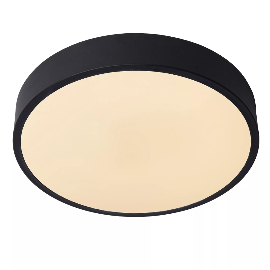 Lucide 79185/30/30 - LED Prigušiva plafonjera UNAR LED/18W/230V pr. 30 cm crno