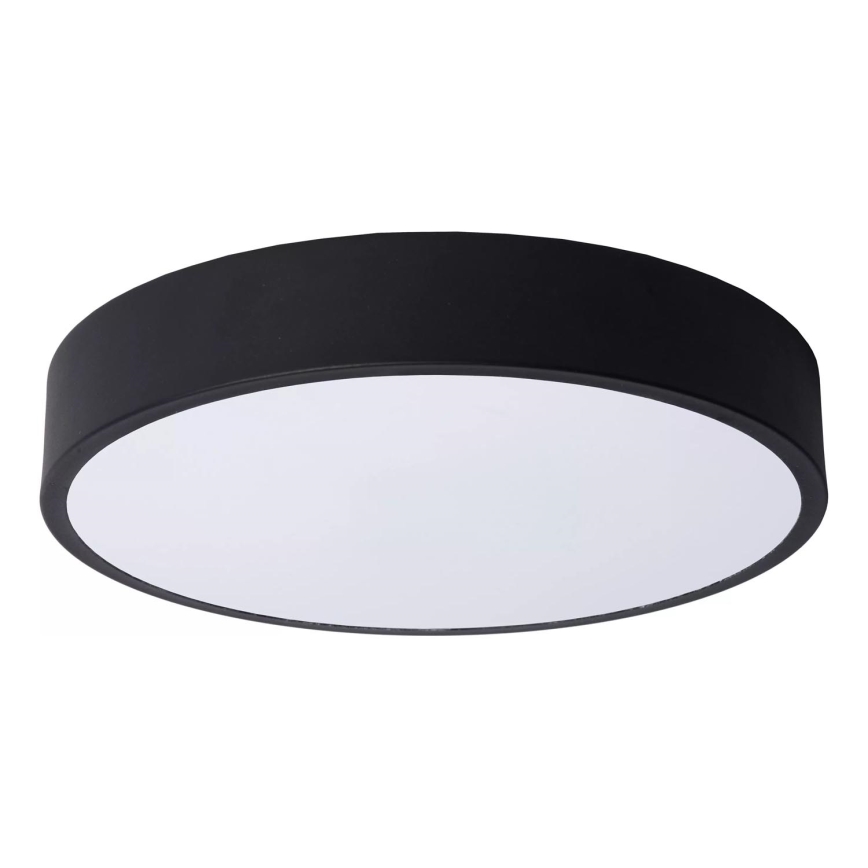 Lucide 79185/30/30 - LED Prigušiva plafonjera UNAR LED/18W/230V pr. 30 cm crno