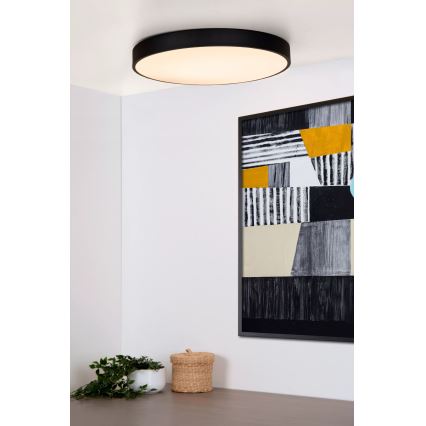 Lucide 79185/50/30 - LED Prigušiva plafonjera UNAR LED/36W/230V pr. 49,5 cm crno