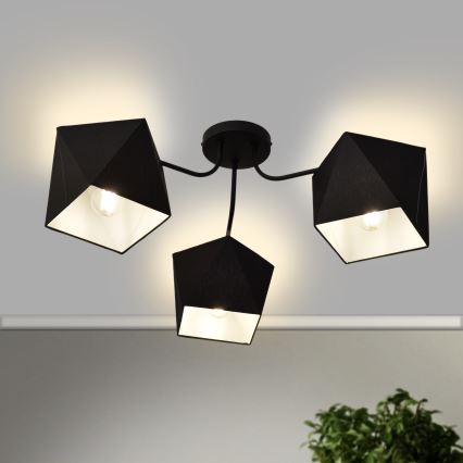 Luster ADAMANT 3xE27/15W/230V crno