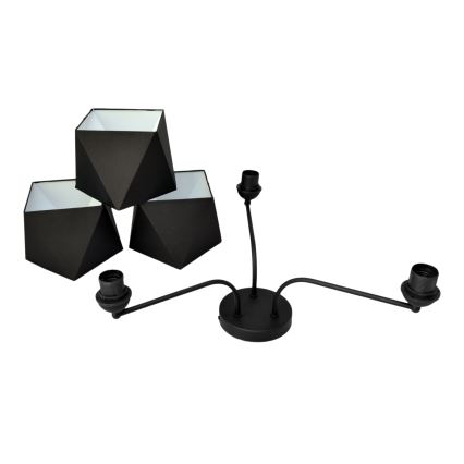 Luster ADAMANT 3xE27/15W/230V crno