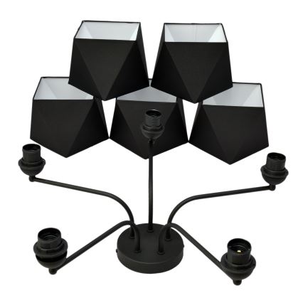 Luster ADAMANT 5xE27/15W/230V crno