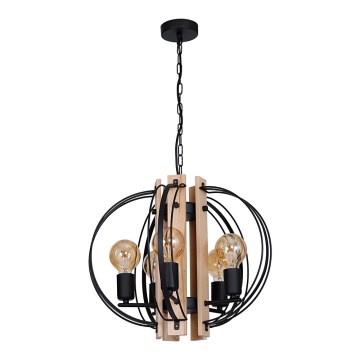 Luster DALVIN 5xE27/60W/230V crno
