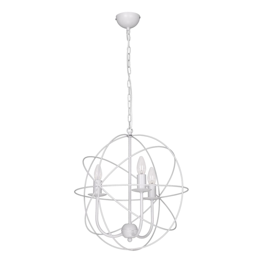 Luster GLOBE 3 3xE14/60W bela