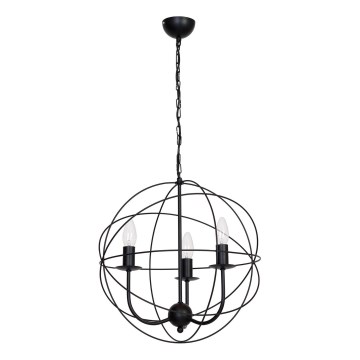 Luster GLOBE 3 3xE14/60W crno