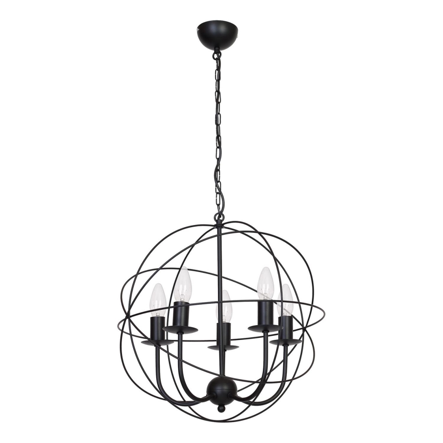 Luster GLOBE 5 5xE14/60W crno