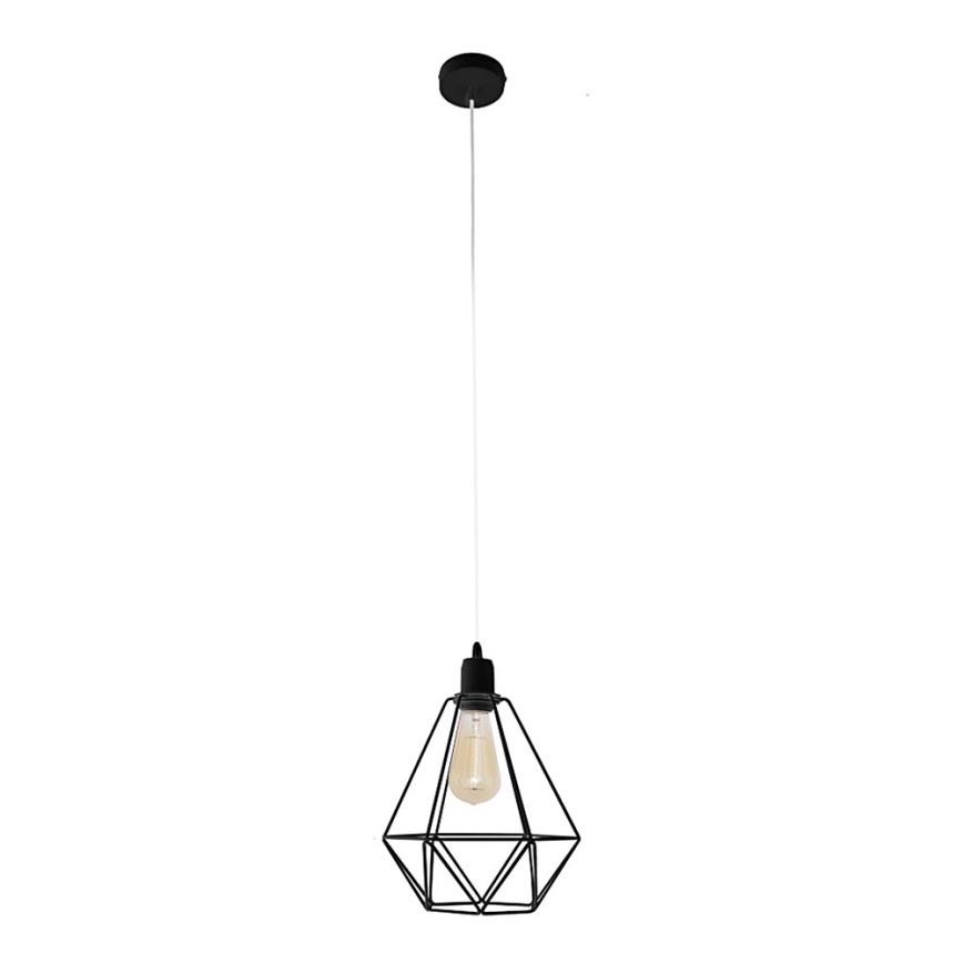 Luster KARO 1xE27/15W/230V crno
