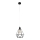 Luster KARO 1xE27/15W/230V crno