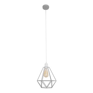 Luster KARO 1xE27/15W/230V sivo