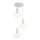 Luster KARO 3xE27/15W/230V bela