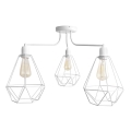 Luster KARO 3xE27/15W/230V bela