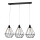 Luster KARO 3xE27/15W/230V crno