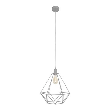 Luster KARO LARGE 1xE27/15W/230V sivo