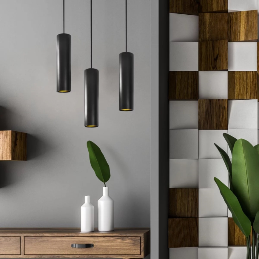 Luster LATI 1xGU10/8W/230V crno