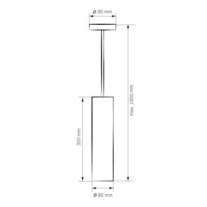 Luster LATI 1xGU10/8W/230V crno
