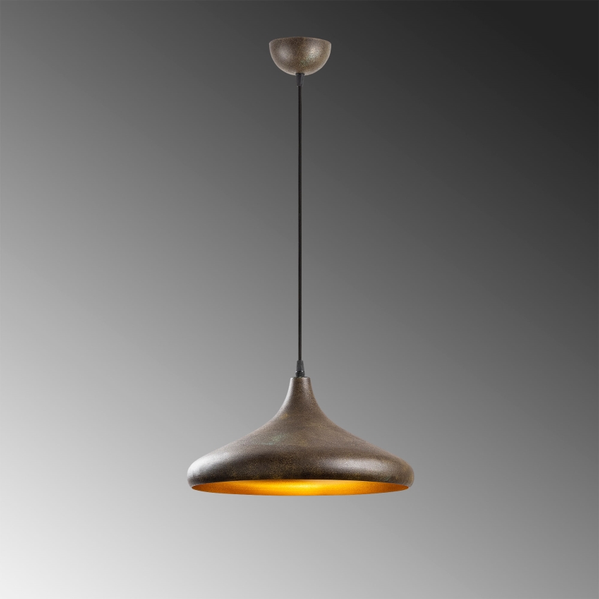 Luster na kablu BAREK 1xE27/40W/230V siva