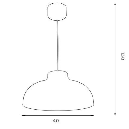 Luster na kablu BASCA 1xE27/60W/230V