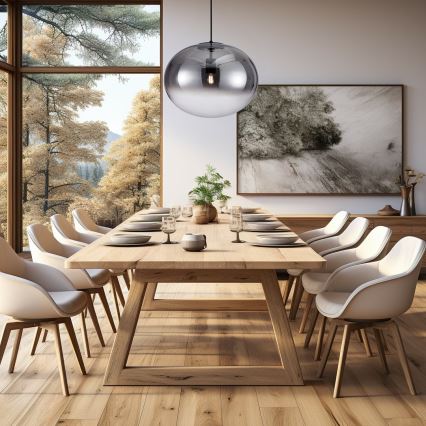 Luster na kablu CAMPANIA 1xE27/60W/230V crna