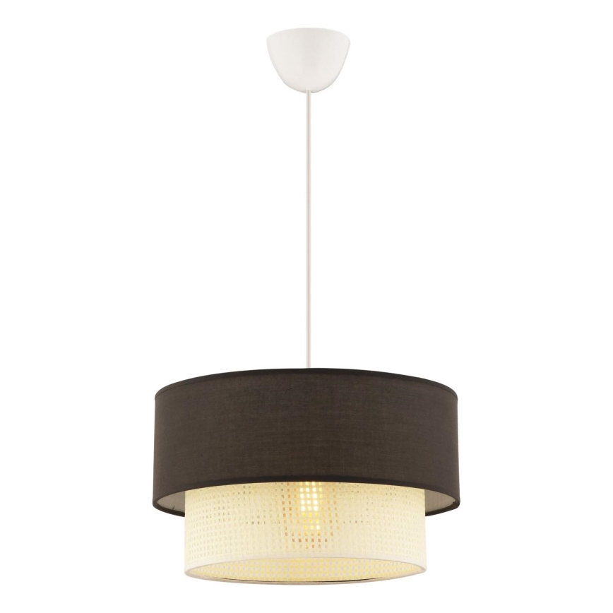 Luster na kablu ECHO 1xE27/60W/230V braon/krem