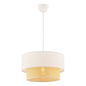 Luster na kablu ECHO 1xE27/60W/230V krem/bež