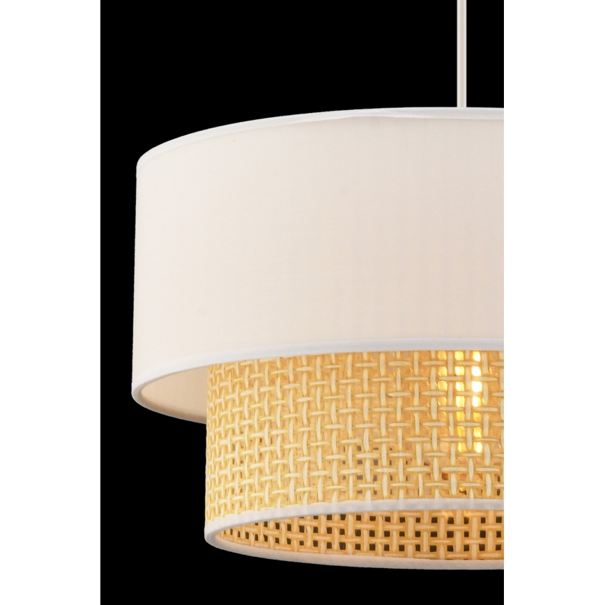 Luster na kablu ECHO 1xE27/60W/230V krem/bež