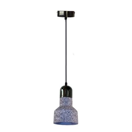 Luster na kablu TERRAZZO 1xE27/60W/230V prečnik 12 cm siva