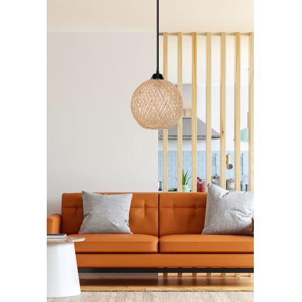 Luster na kanapu JUTE 1xE27/60W/230V bež