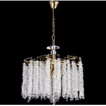 Luster na lancu 6xE14/60W/230V pr. 46 cm zlatna