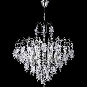 Luster na lancu 6xE14/60W/230V pr. 50 cm sjajni krom