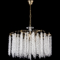 Luster na lancu 7xE14/60W/230V pr. 54 cm zlatna