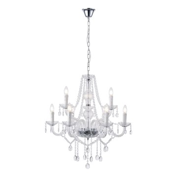 Luster na lancu 9xE14/15W/230V