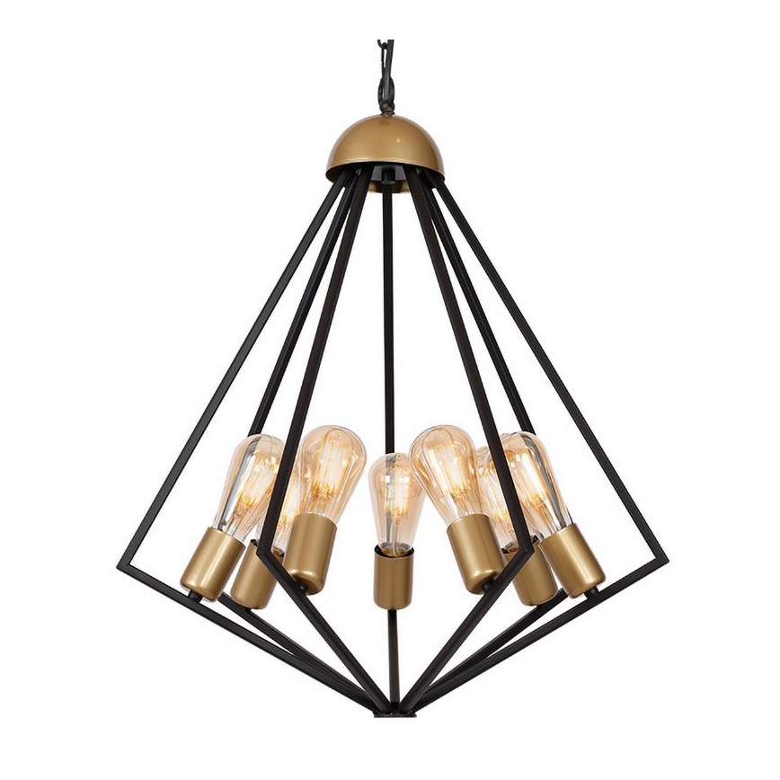 Luster na lancu ALI 7xE27/60W/230V