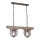 Luster na lancu ANDER 2xE27/60W/230V svetla braon
