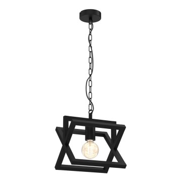 Luster na lancu ARNOLD 1xE27/60W/230V crno