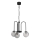 Luster na lancu CAMBRIDGE 3xE14/60W/230V crno