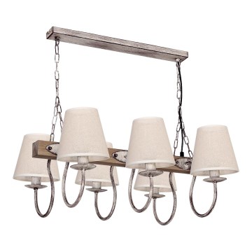 Luster na lancu CARIN 6xE14/60W/230V svetla