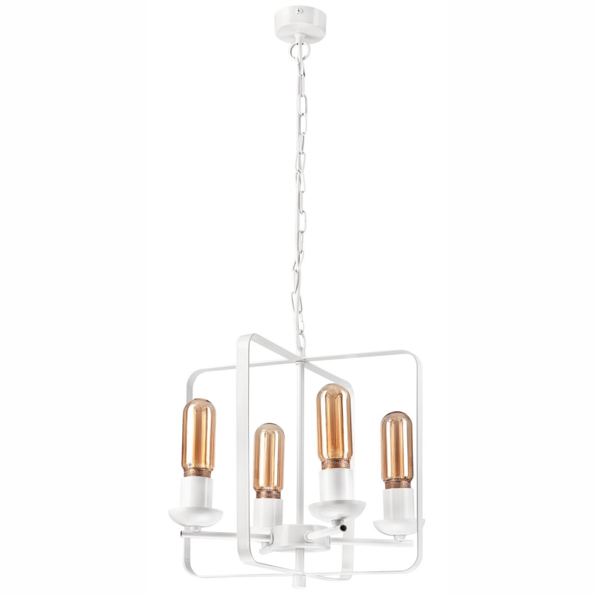 Luster na lancu CEDRIC II 4xE27/60W/230V bela