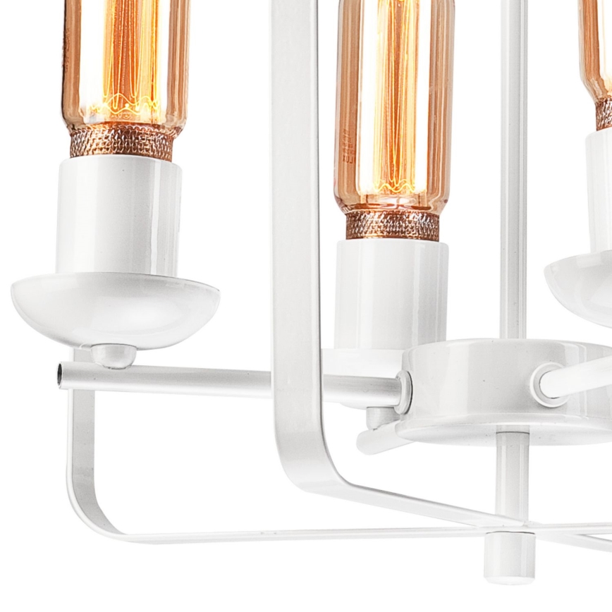 Luster na lancu CEDRIC II 4xE27/60W/230V bela