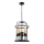 Luster na lancu CONSTANTINE 5xE27/60W/230V crno