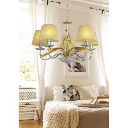 Luster na lancu DIVA 5xE14/40W/230V