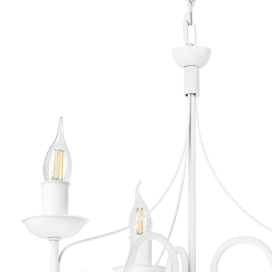 Luster na lancu DONATO 3xE14/40W/230V bela