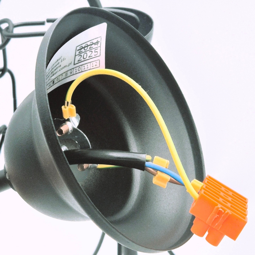 Luster na lancu DONATO 3xE14/40W/230V crno