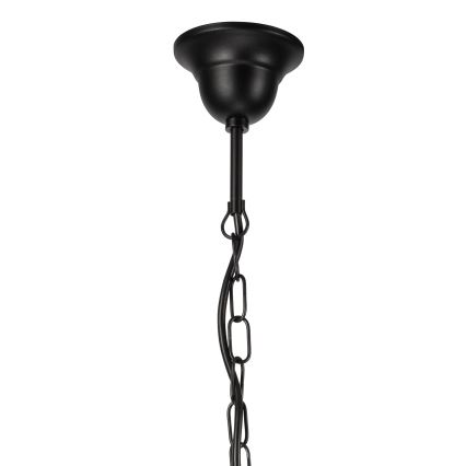 Luster na lancu DONATO 5xE14/40W/230V crno
